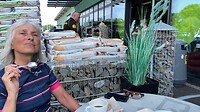 Taartje bij de supermarkt