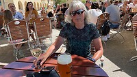 Op terras in Koblenz
