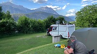 Op de camping in Stams (Inntal)