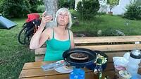 Hamburgertje op camping