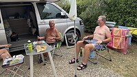 Uitpuffen op de camping bij Sas en Geer