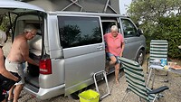 Inpakken van de camper van Sas en Geer