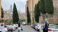 Zicht op de Duomo van Siena vlak voor het hotel