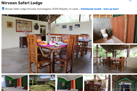 Nirvaan Safari Lodge - Wilpattu