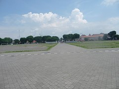 Alun Alun Utara plein, een troosteloze vlakte