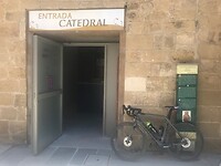 Een stempel halen in Santo Domingo de la Calzada.