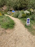Het Camino-wandelpad in Rabanal