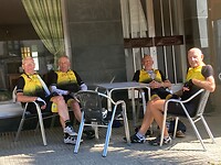 De laatste rustpauze voordat we Santiago binnenrijden!