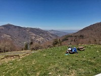 Nog even genieten van de vergezichten voor we bij Roncesvalles zijn.