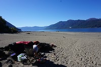 Pannenkoekjes op het strand!