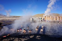 Daan en Jacques in de hotspring (die was niet zooo hot, de zotten)