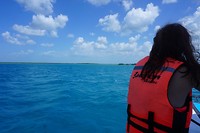 Zeilen op het meer van Bacalar!