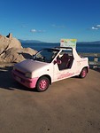 The topless car aka. Barbie car!