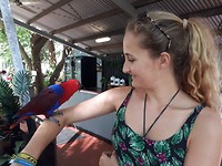 Just chilling with my new bird friend