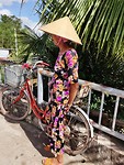 Vietnamese on a bike