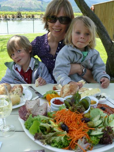 lunch tijdens de Wine trail