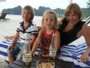 Borrelen op het strand