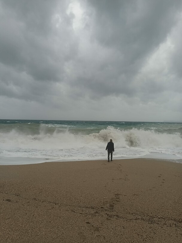 Storm op zee