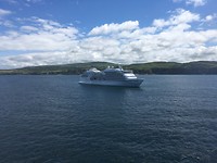 Vertrek van de ferry in Pembrokeshire