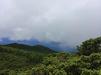 De oceaan tussen de wolken