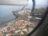Uitzicht vanuit het vliegtuig