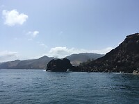 Zicht vanuit de boot