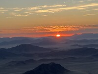Zonsopgang vanuit de ballon