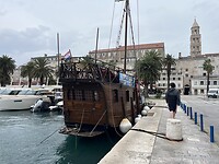 Prachtige boot in de haven