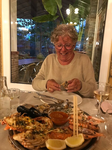 Fruits de Mer in restaurant Eucalyptus