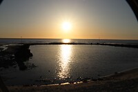 zon boven de zee