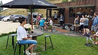 Heerlijke koffie op kruispunt bij Waimarama