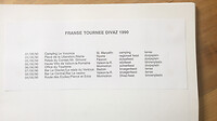 Franse Tournee Divaz 1990 (overzicht)