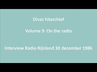 Divaz - Interview Radio Rijnland 30 december 1986