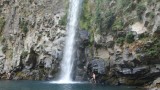 onder de waterval