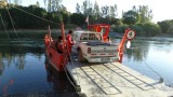 onze chevy op de gratis veerdienst