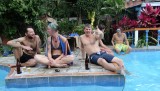 chillin at the pool