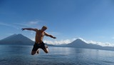 jumping fotomodel