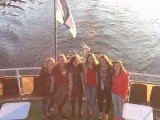Cruise met van links naar rechts: Julia (NL), Me, Anna & Cristina (spaans), Eline (NL) en Gulsum(FR)