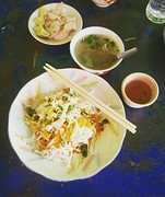 Koude noodle salad