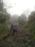 Hike down, on our way back