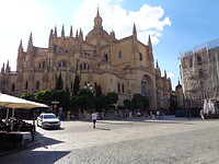 De kathedraal in Segovia.