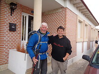 Henk en Walter onze vriendelijke gastheer!!