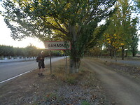 Vertrek uit Sahagun, einde Camino Madrid.