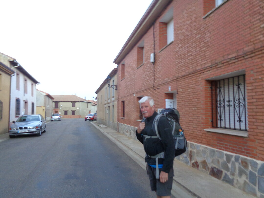 Het vertrek in El Burgo Ranero.