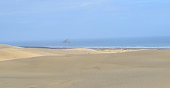 The Hole in the Rock in the distance
