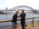 Kibbelaars voor de Harbour Bridge