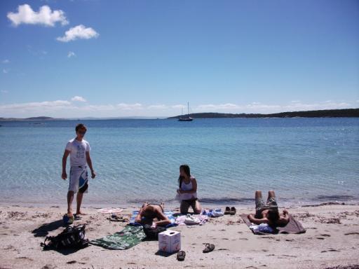 Ons prive strand in Port Lincoln National Park