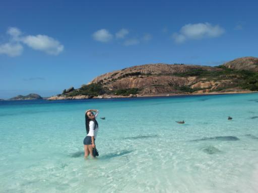 Jaimy in Lucky Bay