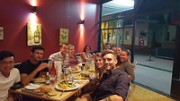 Gezellig uit eten met de groep