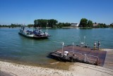 Wachten op de pont bij Nierstein.